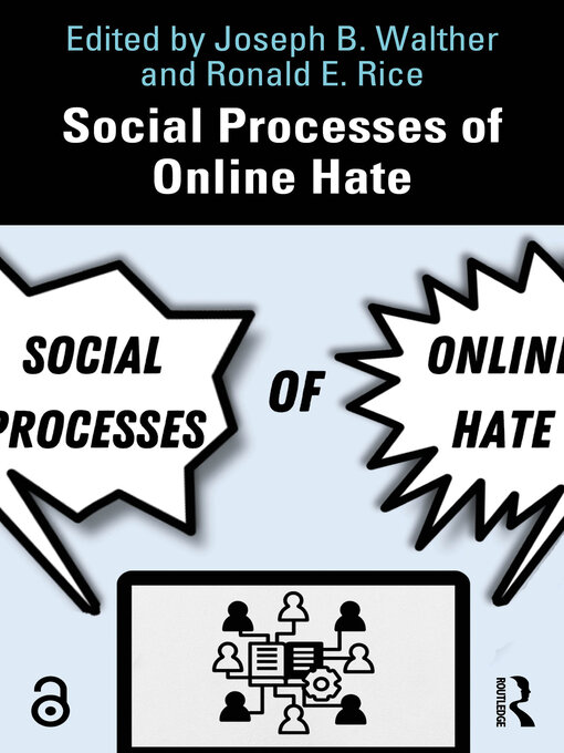 Title details for Social Processes of Online Hate by Joseph B. Walther - Available